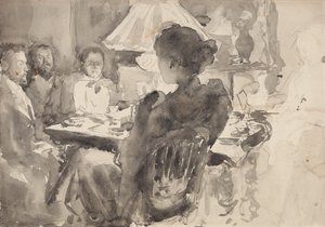 Vacsora utáni beszélgetés alkotó: Maria Yakunchikova