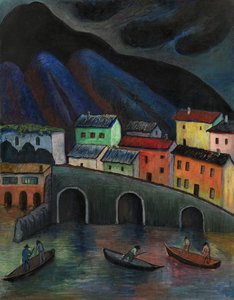 Éjszakai horgászat Asconában, 1920-1930 alkotó: Marianne von Werefkin