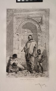 Marokkói család alkotó: Mariano Fortuny y Marsal