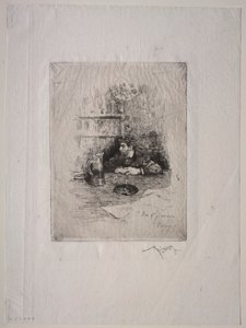 Eduardo Zamaçois portréja alkotó: Mariano Fortuny y Marsal