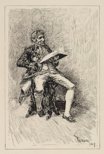 Sitzender Mann, der ein Buch liest