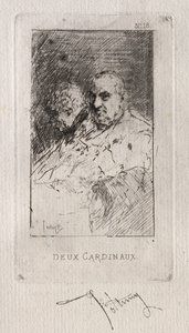 Deaux bíboros. alkotó: Mariano José María Bernardo Fortuny y Carbó