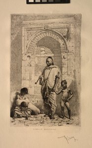 Marokkói család, 1862. alkotó: Mariano José María Bernardo Fortuny y Carbó