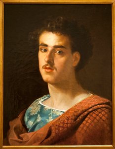 Önarckép – Mariano Fortuny (1838-1874) festménye, olaj, vászon, 1858 körül – Katalónia Nemzeti Művészeti Múzeum, Barcelona (Spanyolország)