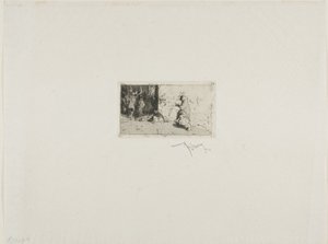 Egy utca Sevillában alkotó: Mariano Fortuny y Marsal
