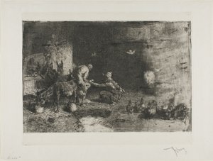 Cipőkovács Marokkóban alkotó: Mariano Fortuny y Marsal