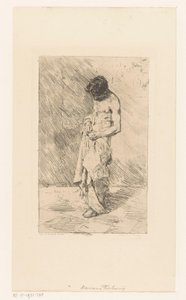 Álló férfi modell alkotó: Mariano José María Bernardo Fortuny y Carbó