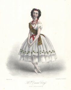 Emma Livry francia balett-táncosnő Felicien David Herculanum című balettjében a párizsi operában