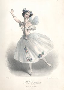 Marie Taglioni olasz balett-táncosnő édesapja, Filippo Taglioni Le Sylphide című balettjében a Párizsi Operában.