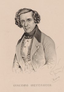 Giacomo Meyerbeer 1791-1864, 1836 zeneszerző portréja.