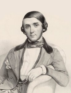 Jean-Henri Ravina zongoraművész és zeneszerző portréja 1818-1906, 1845 körül.
