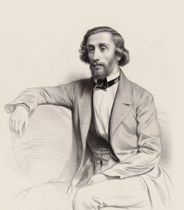 Julius Schulhoff zongoraművész és zeneszerző portréja 1825-1898, 1854.