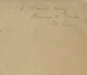 Monsieur Kunznak Tisztelgés a szerzőtől M. Curie. alkotó: Marie Curie