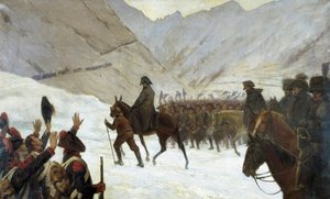 A Grand-Saint-Bernard átvonulása, május 20 alkotó: Marie Felix Edmond de Boislecomte