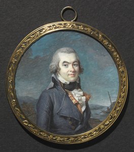 Férfi portréja a tájban, c. 1795. alkotó: Marie-Gabrielle Capet