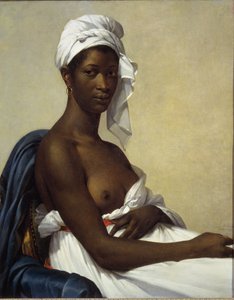 Egy negress portréja - olaj, vászon