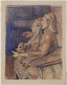 Etruszk szarkofág a Louvre-ban