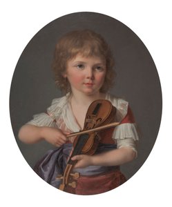 Henri Gabiou mester hegedülni játszik
