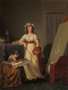 Egy festőnő műtermének belseje, 1789.