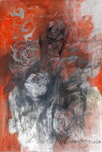 Redroses, 2023 (vegyes technika, papír)