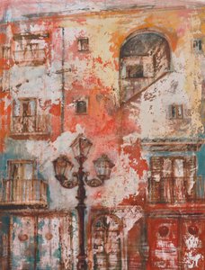 A lámpaoszlop, 2011 (olaj, vászon)