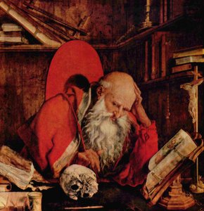Német: Szent Jeromos a cellájában Szent Jeromos a cellájában alkotó: Marinus van Reymerswaele