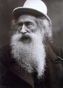 Vincenzo Gemito idős szobrászművész félalakos portréja