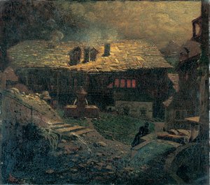 Nocturne a bérházak között alkotó: Mario de Maria