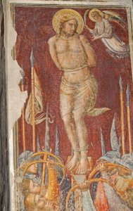 Szent Sebestyén, Mariotto di Nardo freskója, Santa Maria Maggiore templom, Firenze (UNESCO világörökségi lista