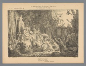 A holland flotta Marokkó számára. Pánik a palotában (cím a tárgyon) alkotó: Marius Bauer
