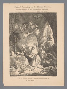 Flaubert Szent Antal megkísértése, hollandul Couperus által (cím a tárgyon)