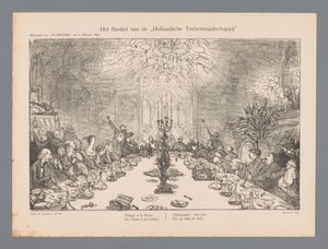 A Hollandsche Drawing Company bankettje (cím a tárgyon)