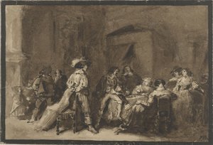 Történelmi jelenet alkotó: Marius Bauer