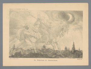 St. Nikolaas te Amsterdam (cím a tárgyon) alkotó: Marius Bauer