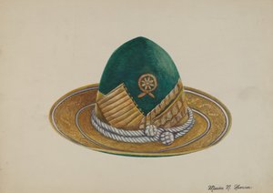 spanyol délnyugat: Kalap, c. 1937. alkotó: Marius Hansen