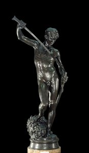 David Bronz szobor Antonin Mercia (1845-1916) Párizsban, Musee d