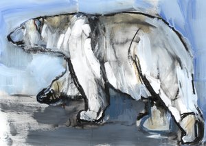 Polar, 2013, (vegyes technika és kollázs papíron) alkotó: Mark Adlington
