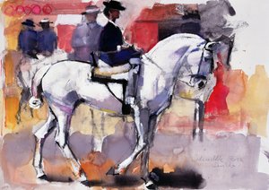 Oldalnyereg a Feria de Sevillában, 1998 (vegyes média papíron) alkotó: Mark Adlington