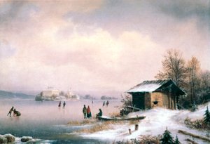 Téli táj, Ljubljana, 1844-1871