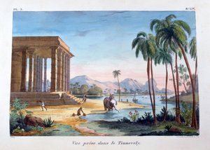 A kilátás az indiai Tinnevellyről, 1828