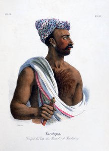 „A kaszt főnöke Pondicherry Puducherryben”, India, 1828