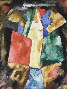 Abstraktion: Blau, Gelb und Grün alkotó: Marsden Hartley