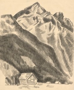 Hegyi táj (Garmisch Partenkirchen) alkotó: Marsden Hartley
