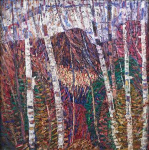 Fehér nyírfák alkotó: Marsden Hartley