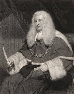 Lord Lloyd Kenyon, William Holl (1807-71) metszete a National Portrait Gallery III. kötetéből, 1835 körül megjelent