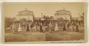 Adelaide Phillipps lakóhelye, Marshfield, Massachusetts. alkotó: Martin Chandler