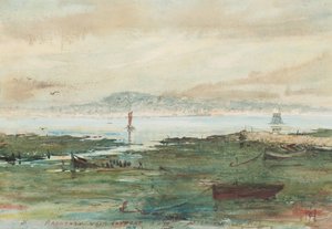 Délutáni apály: Broughty Tayportból