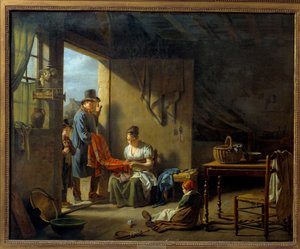 A házaló. Martin Drolling (1752-1817) festménye