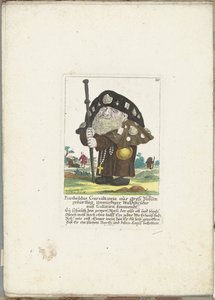 De dwerg Bartholdus Gursalkawiz mint Pelgrim uit Compostella, 1710 körül Bartholdus Gursalkawiz, Groß Pohlenben született, méltatlan erdei testvér Galliciából (cím a tárgyon) Il Callotto resurcitato vagy Újonnan berendezett kis szekrény (sorozat