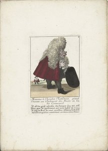 A dwerg Chevalier Rondeau als een parlamentslidtől kb. 1710 Monsieur le Chevalier Rondeau, Nagy szónok a Némák Parlamentjében, ünnepi ruhában (cím a tárgyon) Il Callotto resurcitato oder Neu eigerichtes Zwerchen Cabinet (sorozat címe) alkotó: Martin Engelbrecht (attributed to)